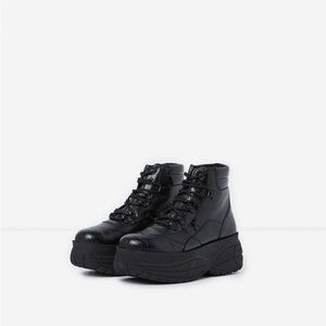 The Kooples Black Leather Ankle Boots